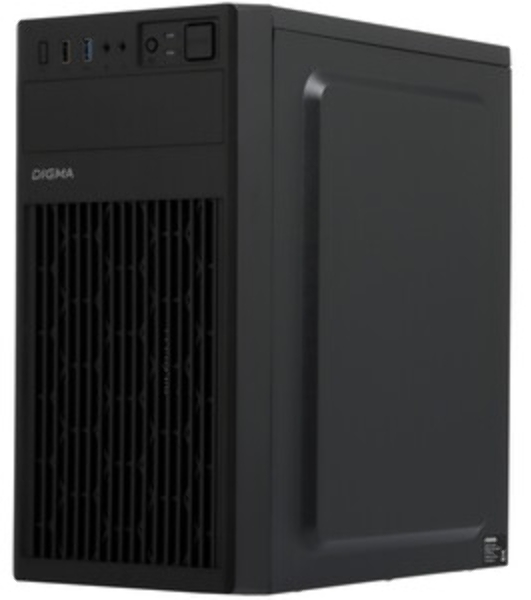 Компьютерный корпус Digma DCC-MN302 черный без БП mATX 1x80мм 2x120мм 1xUSB2.0 1xUSB3.0 audio