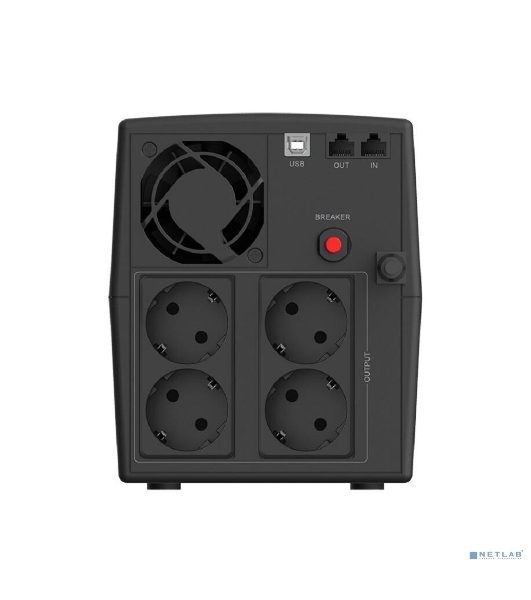 Башенный линейно-интерактивный ИБП CBR [QTM-1500T-6I-LCUC] Line Interactive  1500VA/900W 9Ah12V 4 x Shuko, HID-USB, RJ45/11
