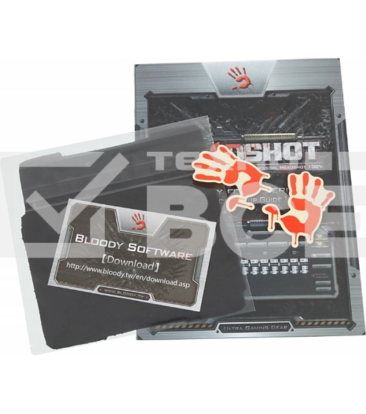 Мышь проводная A4Tech Bloody V8 черный, 3200 dpi, USB, кнопки - 8