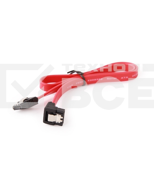 Кабель интерфейсный SATA Cablexpert CC-SATAM-DATA90, 50см, угловой разъем, 7pin/7pin, защелка, пакет