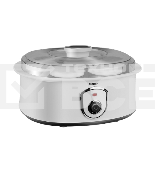 Йогуртница Centek CT-1442 15 Вт, 200 мл, емкостей - 7 шт, материал баночек - стекло, белый