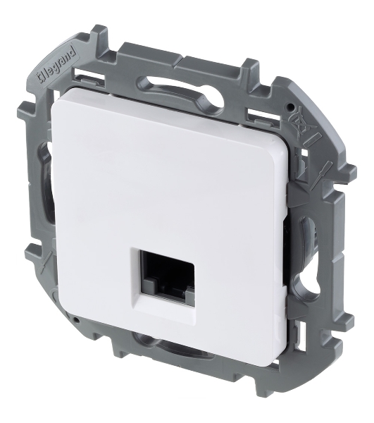 Информационная розетка RJ45 категория 6 UTP белый