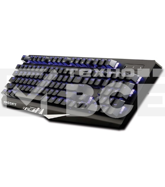 Игровая клавиатура черная Mad Catz S.T.R.I.K.E. 4 (Cherry Red Switch, RGB подсветка, аллюминиевая рама, USB)