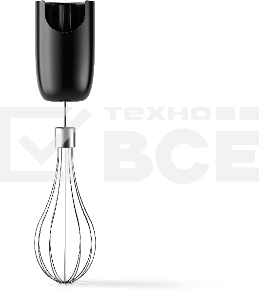 Блендер погружной Philips HR2543/90, 700Вт, 1 скорость, турбо режим, стакан для взбивания, венчик, измельчитель, цвет черный