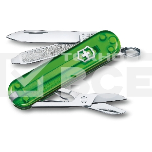 Нож перочинный Victorinox Classic Green Tea (0.6223.T41G) 58мм 7 функций карт.коробка