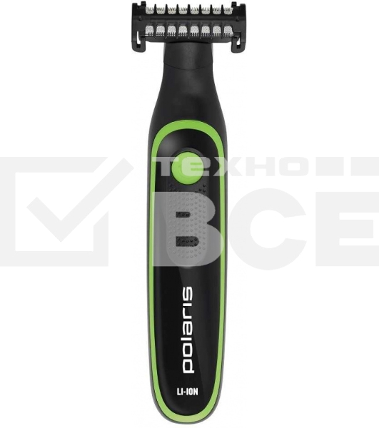 Машинка для стрижки Polaris PHC 0303RB черный/лайм 240Вт
