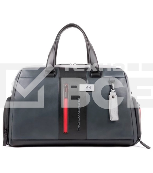 Сумка дорожная Piquadro Urban BV4447UB00/GRN серый/черный натур.кожа