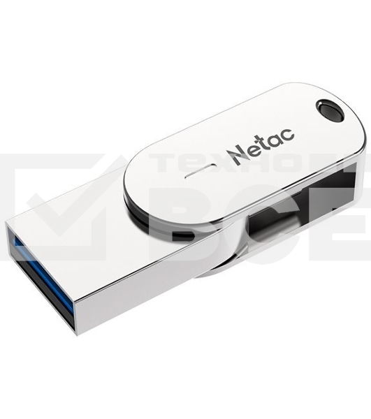 Флеш диск Netac USB Drive U785C USB3.0+TypeC 64GB, retail version