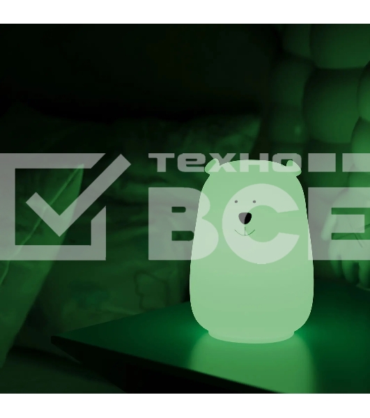 Ночник Gauss NN302 медведь белый