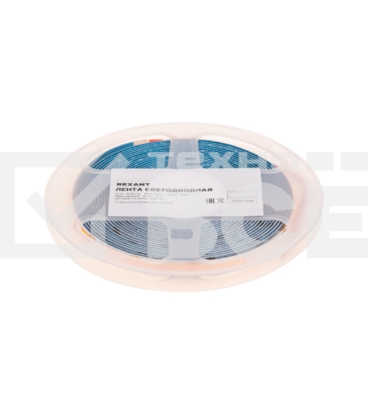 Лента светодиодная 12В, COB 8Вт/м, 320 LED/м, оранжевый, 8мм, 5м, IP20 Rexant