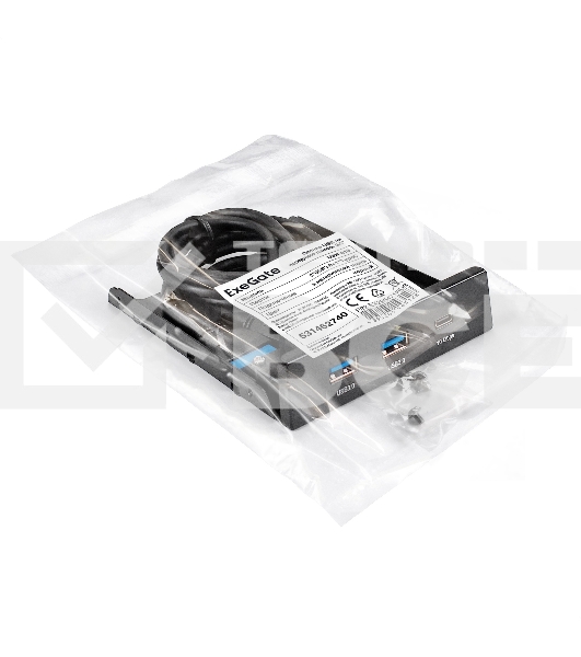 Планка USB на переднюю панель ExeGate U3H-616, 3,5