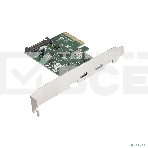 Контроллер ExeGate EXE-313 PCI-Ex4, 2*USB3.1 Type-C ext, разъем доп.питания (OEM), фото2