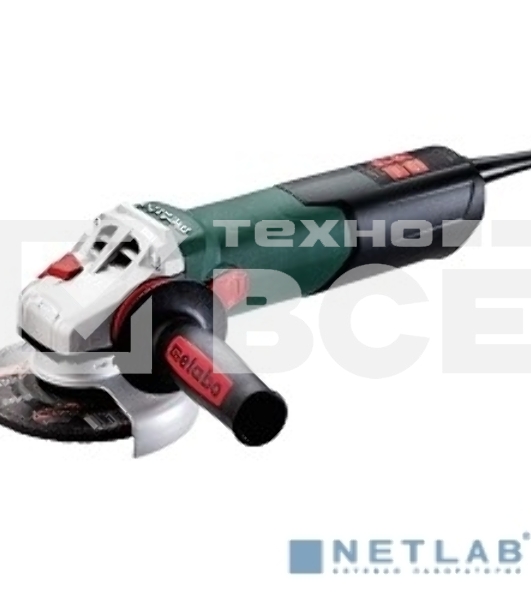 Шлифмашина угловая Metabo WEV 15-125 Quick 600468000 1550вт, 125 мм, 3.5Нм, 11000 об/мин, вес 2.5 кг