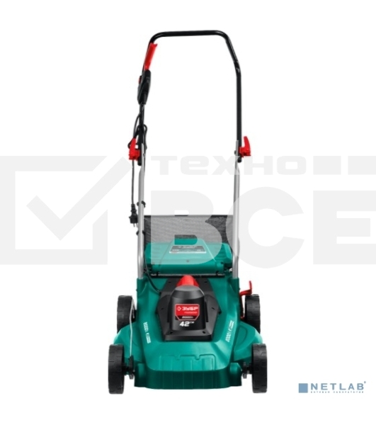 Газонокосилка сетевая, ш/с 420 мм, 11.3 кг ЗУБР 2000 Вт ГСЦ-42-2000