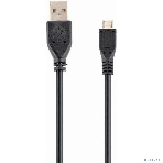 Кабель Filum USB 2.0 Pro, 1 м., черный, 2A, разъемы: USB A male- USB micro B male, пакет. (FL-CPro-U2-AM-microBM-1M), фото 1
