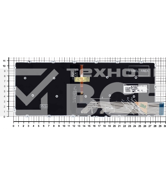 Клавиатура для ноутбука Dell Inspiron 14 5480 5481 5482 5485 5488 черная подсветка маленький энтер