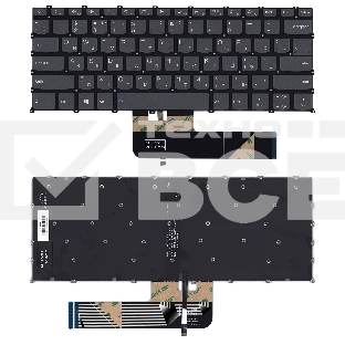 Клавиатура для ноутбука Lenovo Flex 5-14 серая с подсветкой