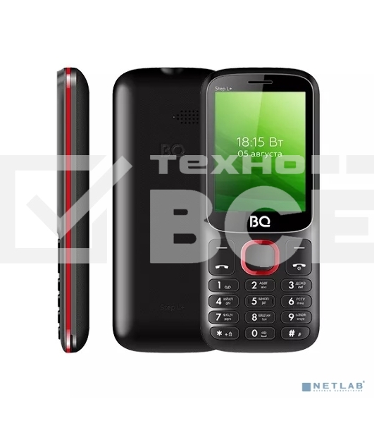Мобильный телефон BQ 2440 Step L+ черный/красный