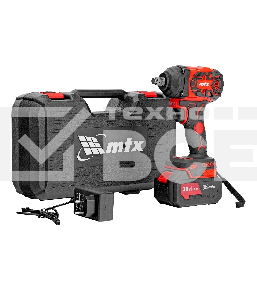 Гайковерт ударный аккумуляторный бесщет. CIWU-BL-20-600, Li-Ion, 20 В MTX