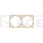 Рамка KRANZ ROUND 2-постовая шелк, фото 1