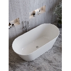 Ванна отдельностоящая акриловая BAU Flow 1500x750 белая, фото 1