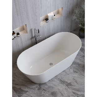 Ванна отдельностоящая акриловая BAU Flow 1500x750 белая