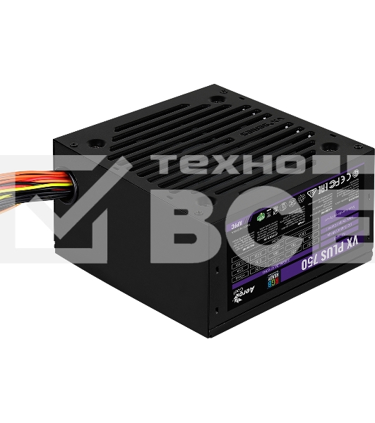 Блок питания Aerocool / Formula VX PLUS 750 RGB, 750Вт, 120мм, черный