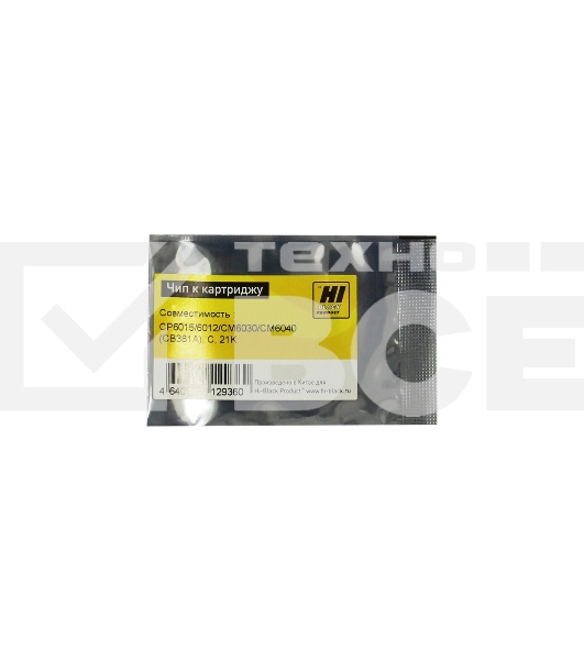 Чип Hi-Black к картриджу HP CLJ CP6015/6012/CM6030/CM6040 (Hi-Black) new, C,21K