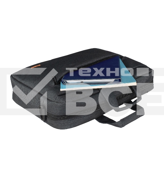 Сумка ExeGate Business ECC-045 Black, черная, полиэстер повышенной плотности 600D, 15.6