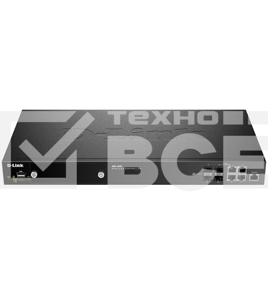 Коммутатор D-Link DWC-2000/A2A, WLAN Controller with 4 100/1000Base-T/combo-SFP ports, manage up to 64/256 Unified APs. 4x 10/100/1000 BASE-T GE/SFP Ports, 2x USB 2.0 Ports, Slot for hard disk drive module, 1x