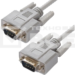 Кабель Greenconnect COM RS-232 порта соединительный 1.8m GCR-DB9CM2M-1.8m, 9M AM / 9M AM Premium, серый, пластиковый пакет, фото2