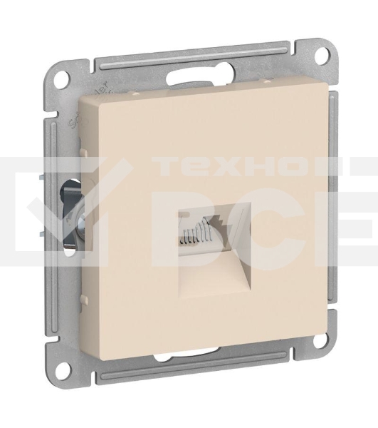 Механизм розетки компьютерной ATLAS DESIGN RJ45 беж. SchE ATN000283