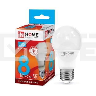 Лампа светодиодная LED-A60-VC 8Вт 230В E27 4000К 720Лм IN HOME 4690612024028