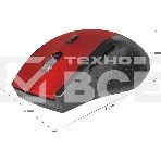 Мышь беспроводная Defender Accura MM-365 красный, 1600 dpi, радиоканал, USB, кнопки - 6, фото6