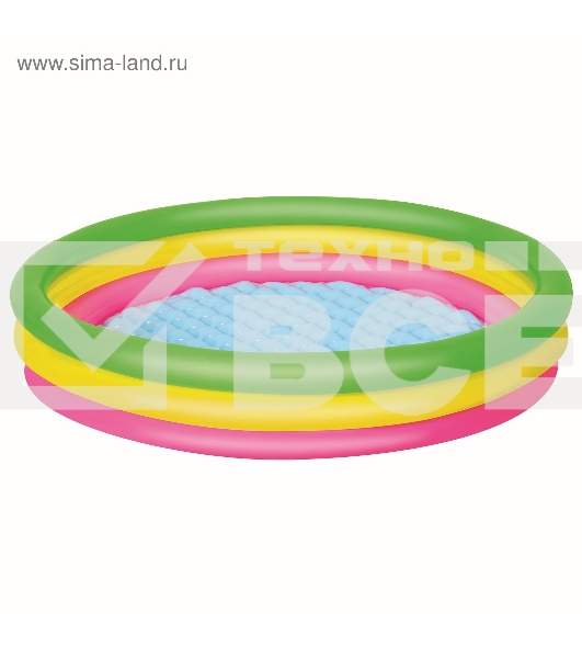 Детский надувной бассейн 152х30см 'Лето' с надувным дном, 211л, от 2 лет 51103 BestWay