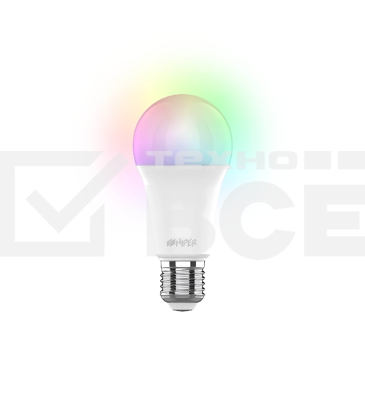 Умная лампочка HIPER IoT LED A3 RGB