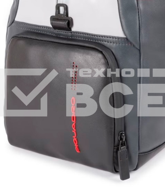 Сумка дорожная Piquadro Urban BV4447UB00/GRN серый/черный натур.кожа