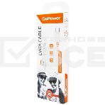 Кабель GoPower GP01T USB (m)-Type-C (m) 1.0м 2.4A ПВХ белый (1/800), фото 1