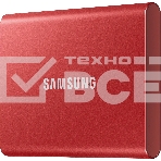 Твердотельный накопитель Samsung SSD 2TB T7, USB Type-C, R/W 1000/1050MB/s, красный, фото22