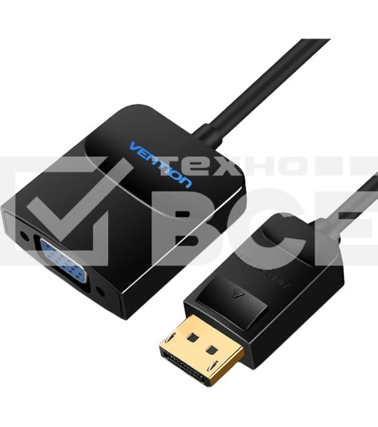 Адаптер-переходник Vention DisplayPort 20M > VGA 15F