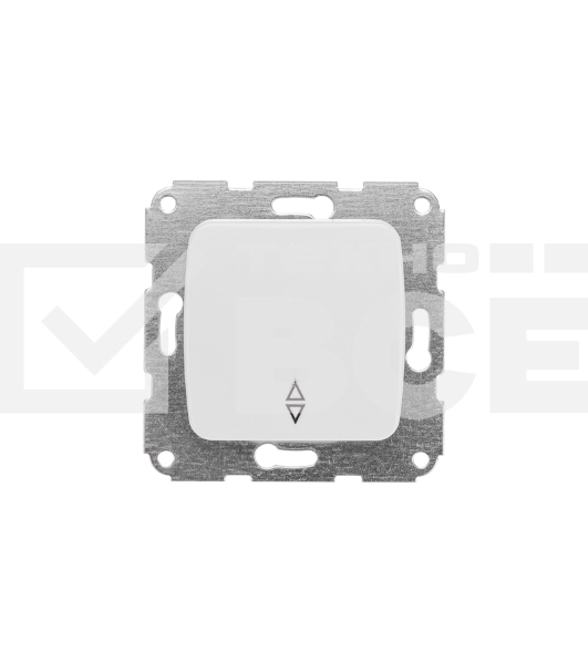 Переключатель DEA 1кл прох. с/у 10А мех. Бел Kranz