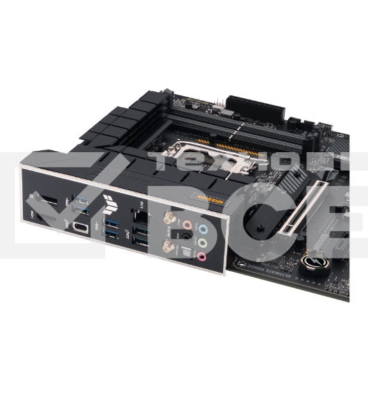 Материнская плата ASUS TUF GAMING H770-PRO WIFI, LGA 1700, Intel H770, 4xDDR5, 4xSATA, 4xM.2, 1xPCIe 5.0 x16, 1xPCIe 4.0 x4, 2xUSB-A 3.2 Gen 2, 4xUSB-A 3.2 Gen 1, 1xUSB-C 3.2 Gen 2x2, 1x2.5Gb LAN, 5x3.5 мм, 7.1, Standard-ATX