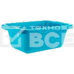 Таз пластмассовый прямоугольный 25 л, бирюзовый, HomePalisad, фото2