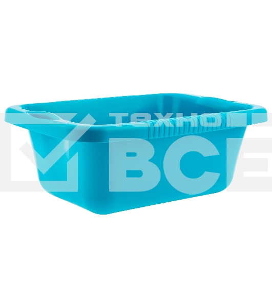 Таз пластмассовый прямоугольный 25 л, бирюзовый, HomePalisad