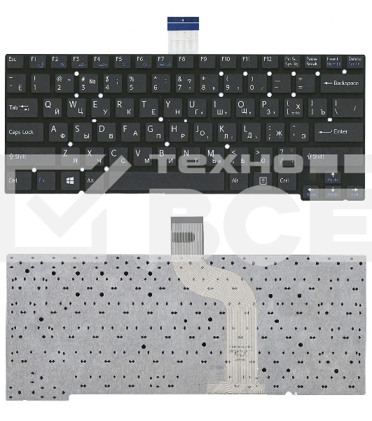 Клавиатура для ноутбука Sony Vaio ultrabook SVT14 SVT13 SVT 14 13 черная