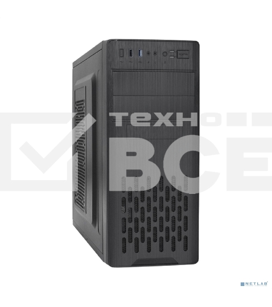 Компьютерный корпус Miditower ExeGate CP-606U (ATX, без БП, 1*USB+1*USB3.0, аудио)