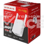 Повторитель беспроводного сигнала Mercusys ME60X AX1500 10/100/1000BASE-TX белый, фото 1