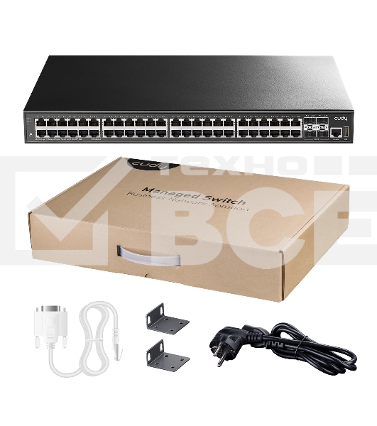 Коммутатор Cudy GS5048S4 (L3) 48x1Гбит/с 4SFP+ управляемый