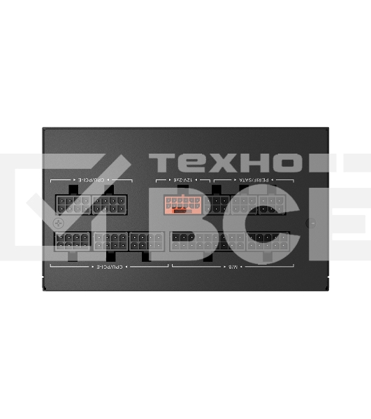 Блок питания  PCCooler P5-YN1000-G1F, 1000Вт, 80 PLUS Gold, 135мм, модульный, черный