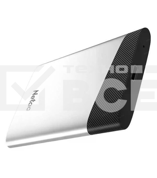 Внешний накопитель SSD Netac Z6S 2TB USB 3.2 Gen 2 Type-C External SSD, R/W up to 550MB/480MB/s,with USB-C to USB-A cable and USB-A to USB-C adapter